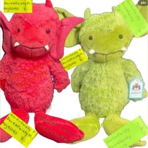 BNWT RETIRED JELLYCAT PANDORA PIXIE AND GRIZZO GREMLIN